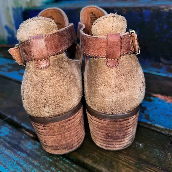 BORN Women’s Carin Suede Western Style Ankle Boots - Picture 4 of 8